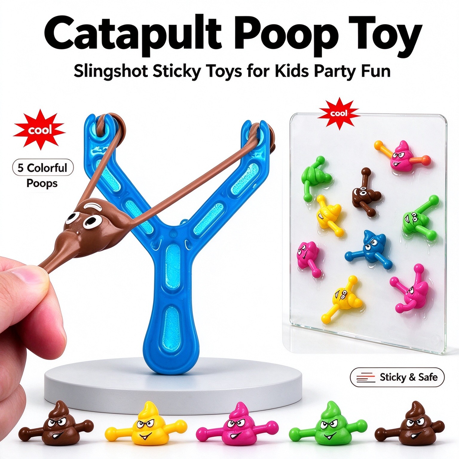 Fake Poop Gag Gift - 5 unidades de fezes falsas para