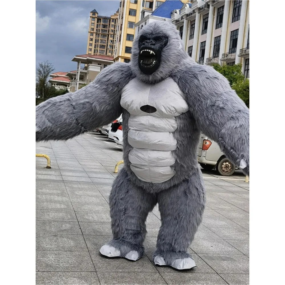 Inflatable Dinosaur Costume Adult - Fantasia de Mascote de Gorila Inflável