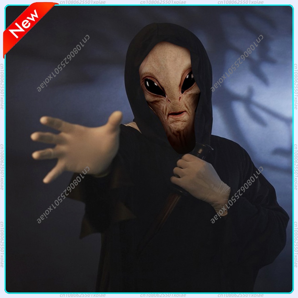 Latex Alien Mask Realistic - Máscaras Realistas de Cabeça Inteira, Máscara