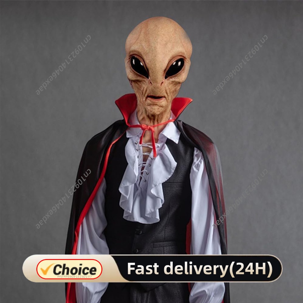 Latex Alien Mask Realistic - Máscaras Realistas de Cabeça Inteira, Máscara