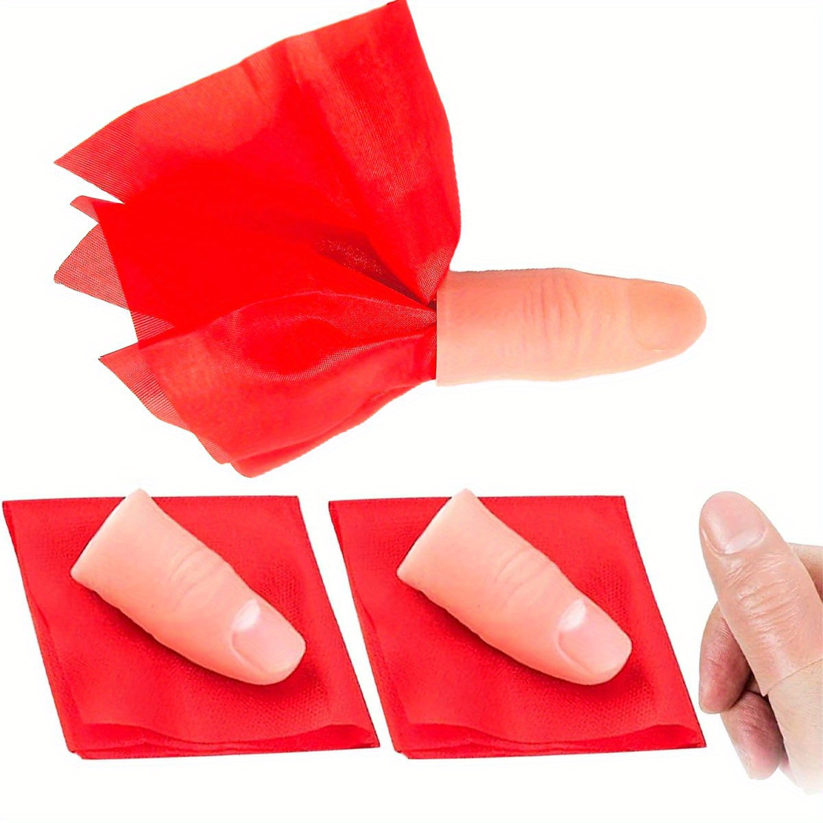 2 conjuntos de luvas mágicas p - Thumb Tip Magic Trick Set avaliação e preço