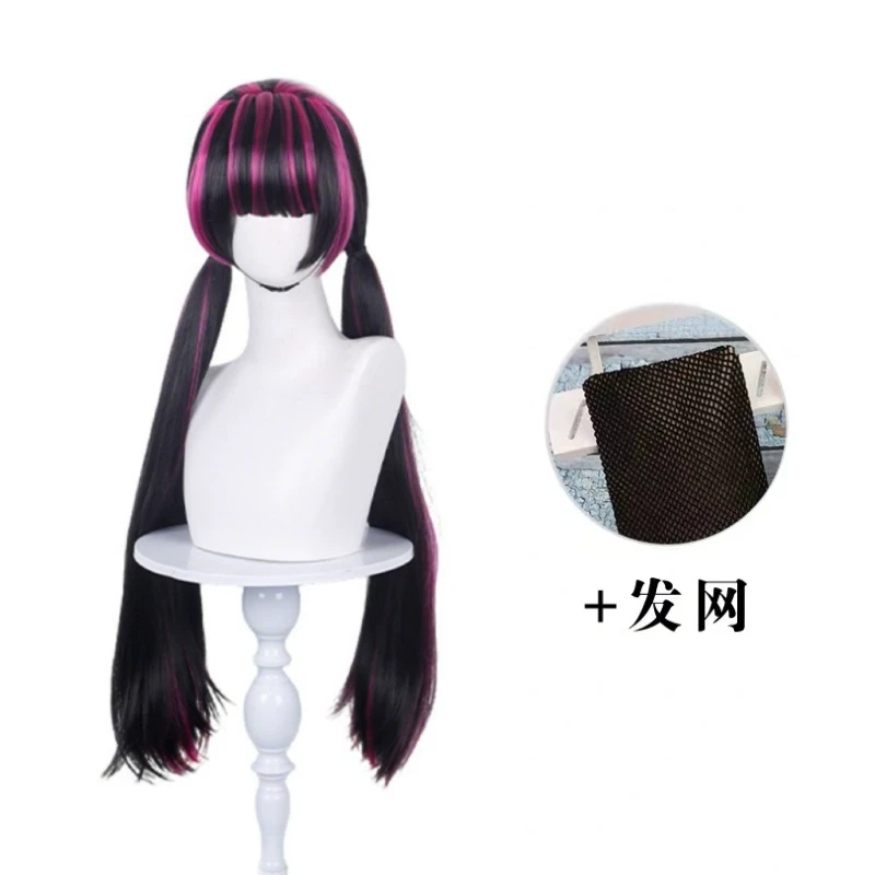 Peruca de Cosplay Draculaura,  - Anime Cosplay Wig Heat Resistant avaliação e preço