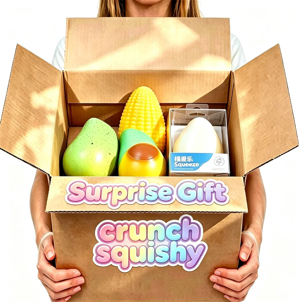 Caixa Surpresa Crunch Squishy, - Novelty Gifts avaliação e preço