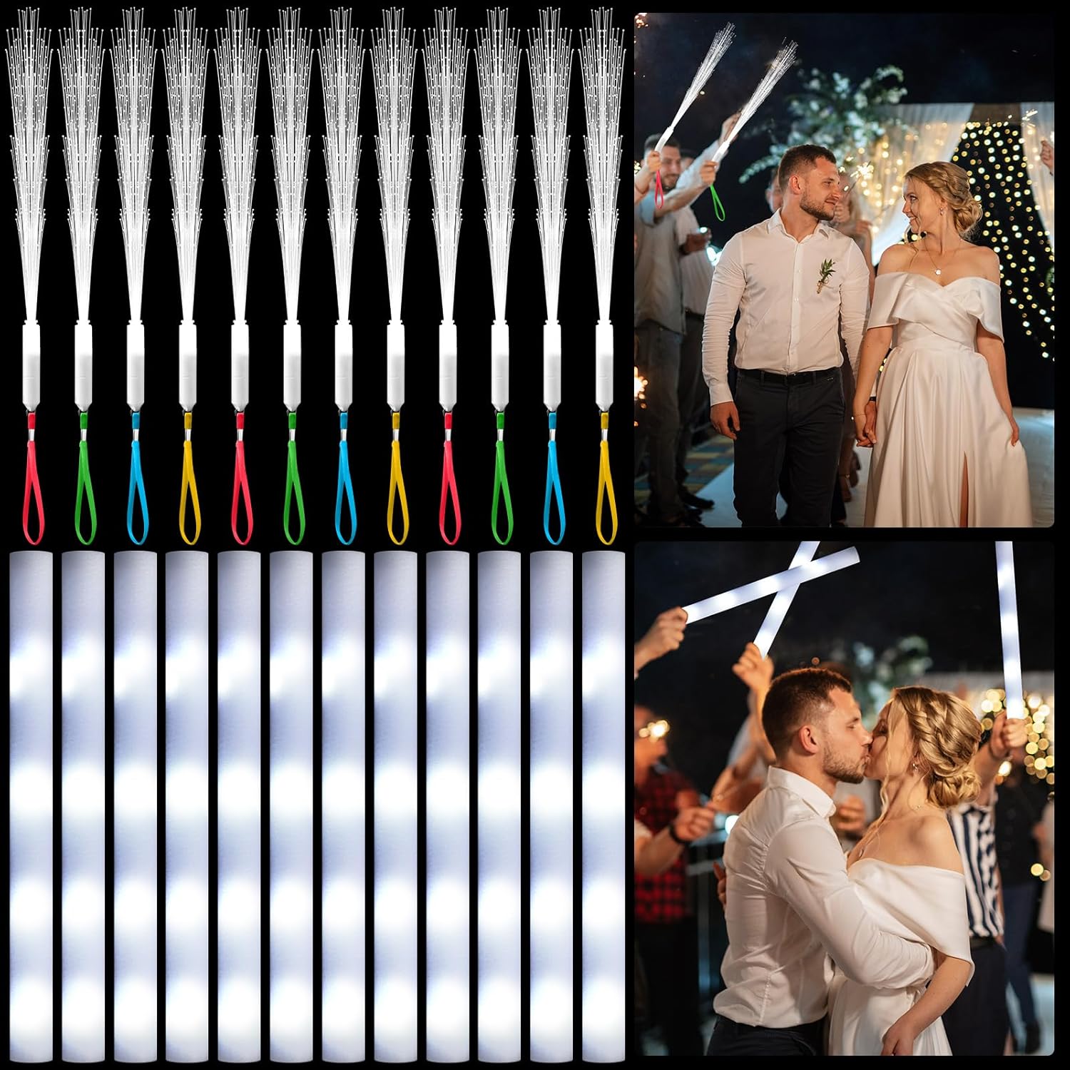 Varinha LED de Fibra Óptica Br - Flashing Led Foam Sticks Party avaliação e preço