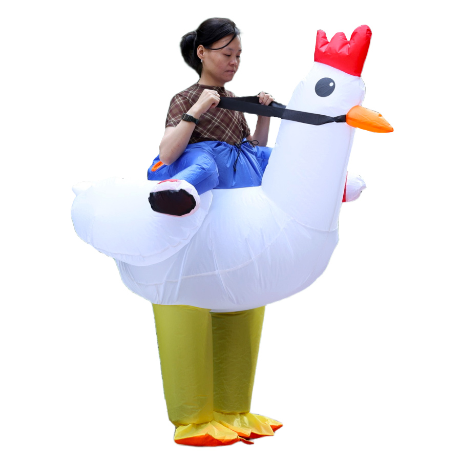 Fantasia Inflável de Galinha e - Costumes avaliação e preço