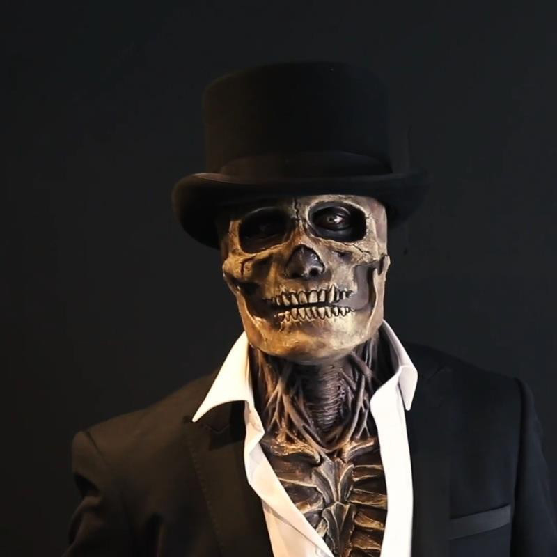 Cérebros assustadores esquelet - Led Purge Mask Halloween avaliação e preço
