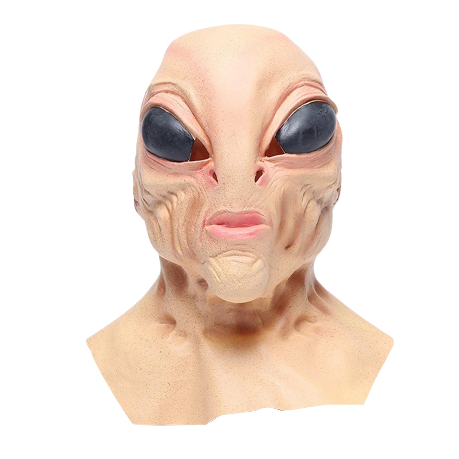 Máscara Alienígena de Látex, C - Latex Alien Mask Realistic avaliação e preço