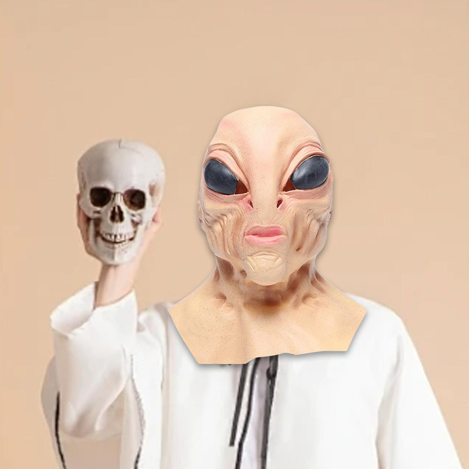 Máscara Alienígena de Látex, C - Latex Alien Mask Realistic avaliação e preço