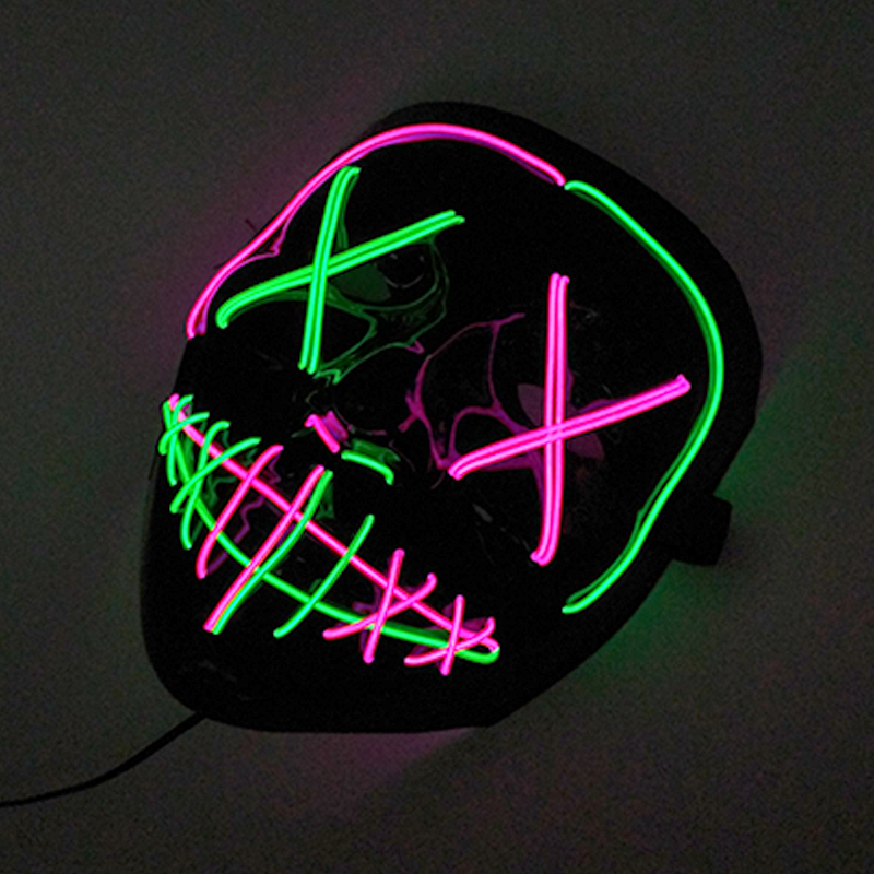 Fluorescência sem fio cores mi - Led Purge Mask Halloween avaliação e preço