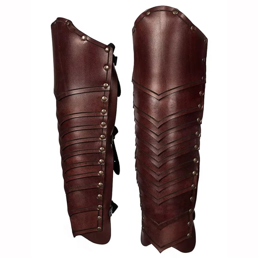 Caneleiras de couro para perna - Costumes avaliação e preço