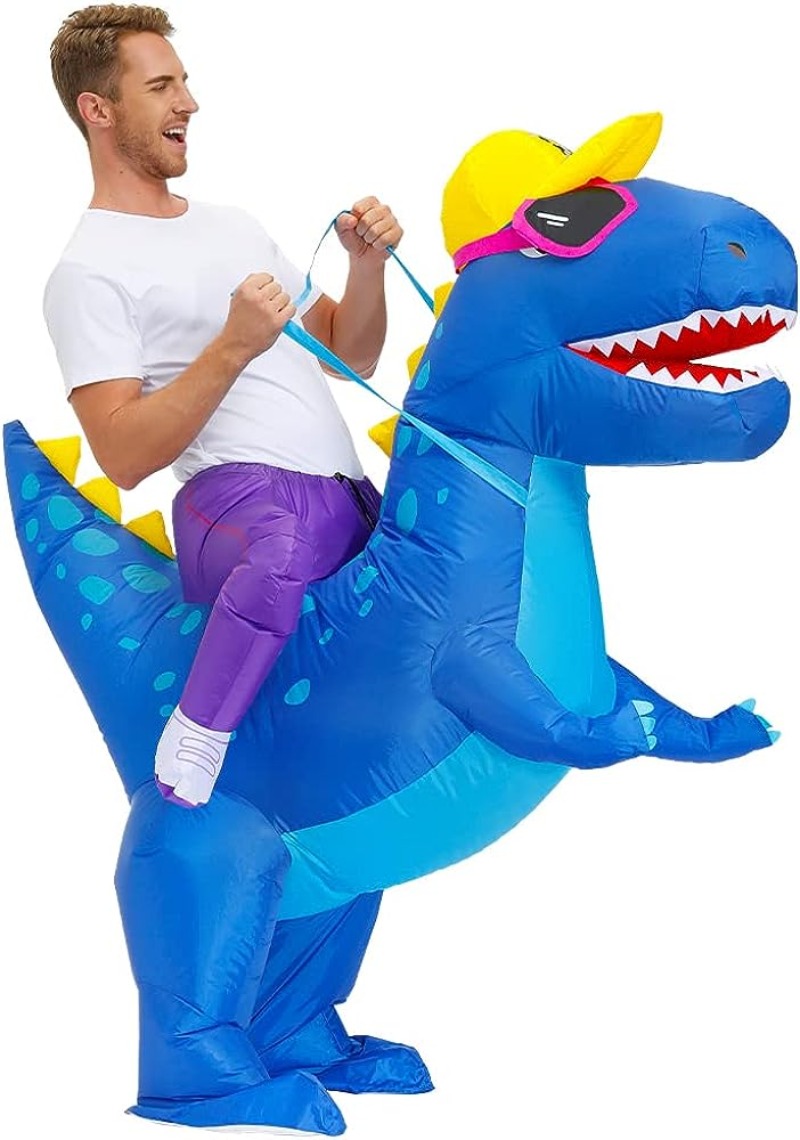Fantasia de Dinossauro Infláve - Inflatable Dinosaur Costume Adult avaliação e preço