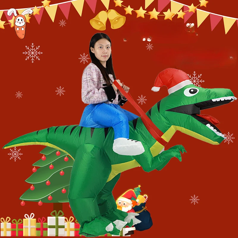 Fantasia Inflável de Natal do  - Inflatable Dinosaur Costume Adult avaliação e preço